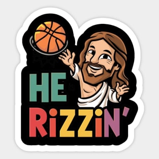 He Is Rizzin Sticker